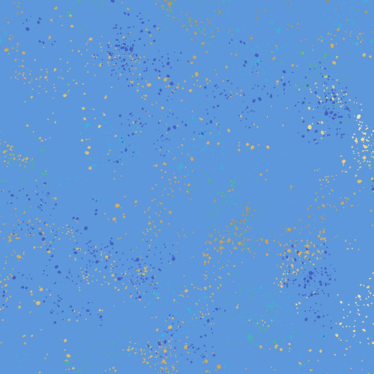 IN STOCK - Speckled Metallic Print Lindley Blue by Rashida Coleman Hale for Ruby Star Society - RS5027 127M