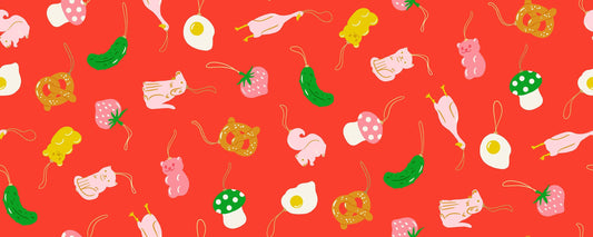 Merry Happy Find the Pickle Print Lollipop by Kimberly Kight for Ruby Star Society - RS3097 12M