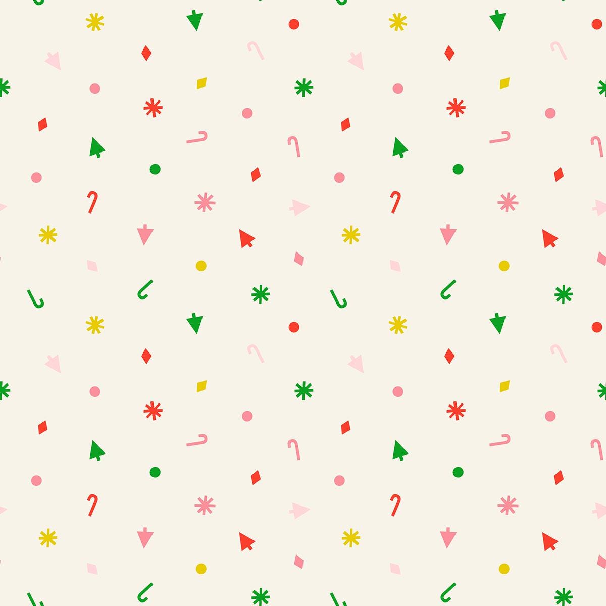 Merry Happy Christmas Confetti print Multi-color by Kimberly Kight for Ruby Star Society - RS3103 12