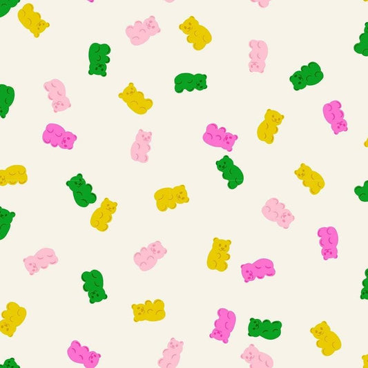 IN STOCK - Merry Happy Merry Gummies print Natural by Kimberly Kight for Ruby Star Society - RS3104 11