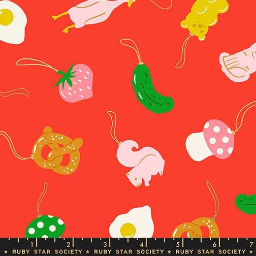 Merry Happy Find the Pickle Print Lollipop by Kimberly Kight for Ruby Star Society - RS3097 12M