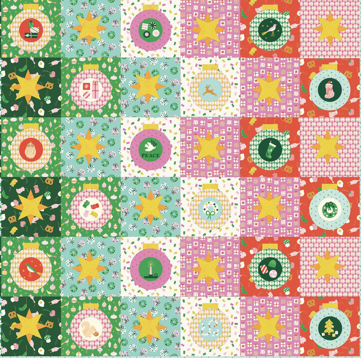 Merry Happy Merry Gummies print Lollipop scarlet by Kimberly Kight for Ruby Star Society - RS3104 12