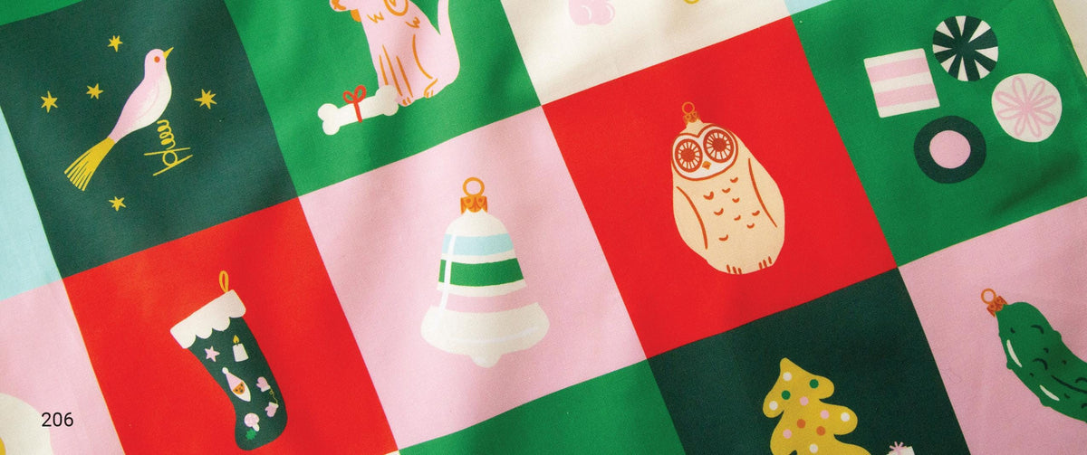 Merry Happy Merry Gummies print Lollipop scarlet by Kimberly Kight for Ruby Star Society - RS3104 12