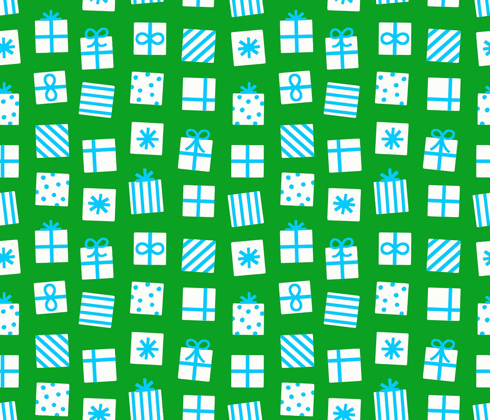 IN STOCK - Merry Happy Secret Santa Print Verdant Green by Kimberly Kight for Ruby Star Society - RS3100 18