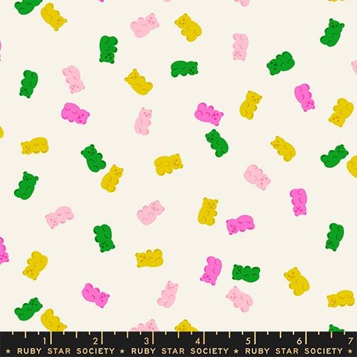 IN STOCK - Merry Happy Merry Gummies print Natural by Kimberly Kight for Ruby Star Society - RS3104 11