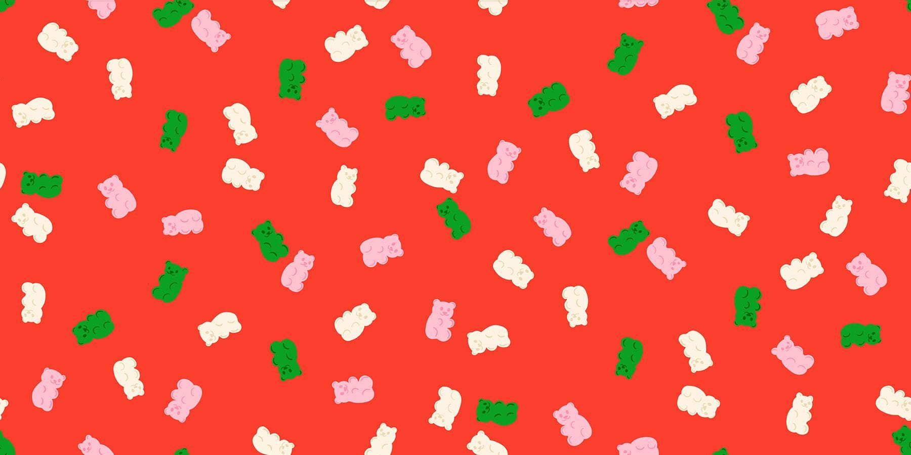 IN STOCK - Merry Happy Merry Gummies print Lollipop scarlet by Kimberly Kight for Ruby Star Society - RS3104 12