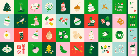 Merry Happy Panel print Lollipop scarlet by Kimberly Kight for Ruby Star Society - RS3105 11