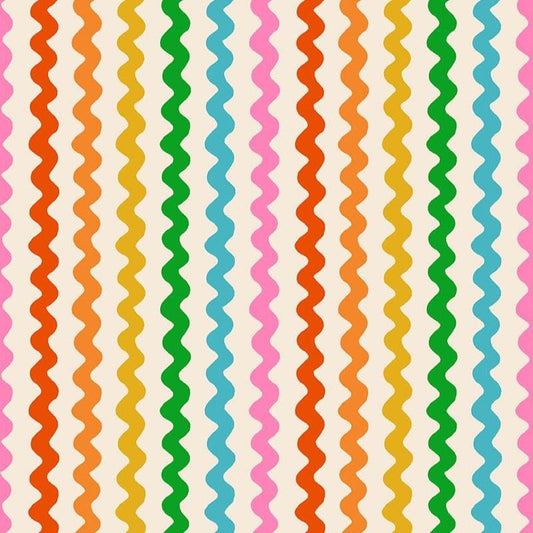PRE-ORDER - 1 800 Notion Ric Rac print Shell natural color - a Ruby Star Society Collaboration