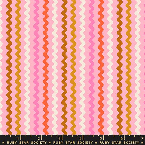 PRE-ORDER - 1 800 Notion Ric Rac print Posy lt. pink color - a Ruby Star Society Collaboration