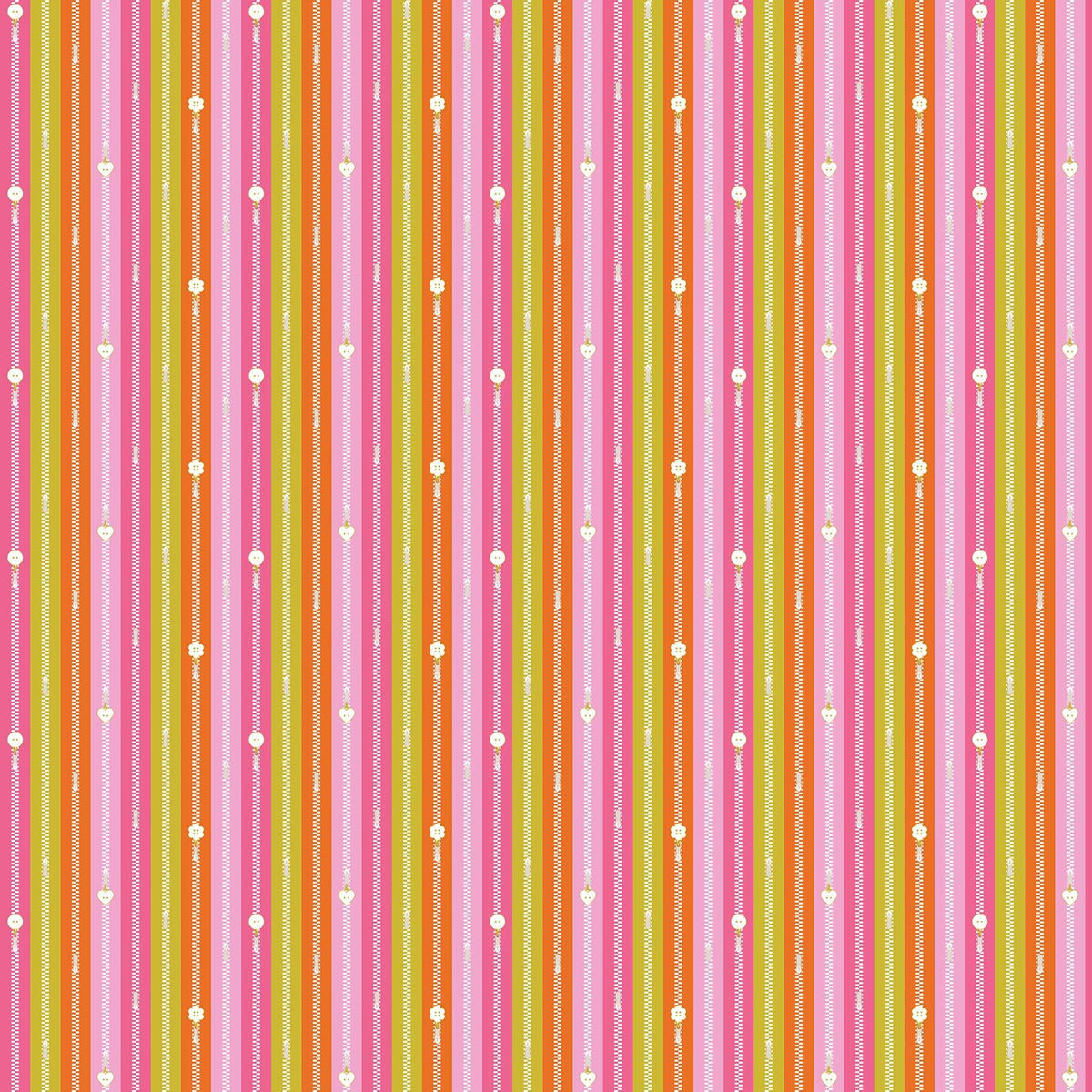 Bits and Bobs Stork Scissors Print in Pink by Sarah Hearts for Figo Fabrics