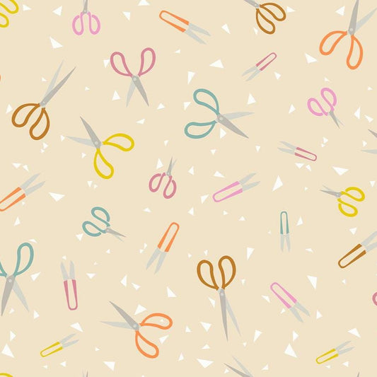 Paper Cuts 2 Snip Snip Print Parchment by Rashida Coleman Hale for Ruby Star Society
